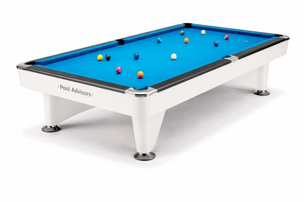 Table de billard américain 9 ft avec tapis bleu